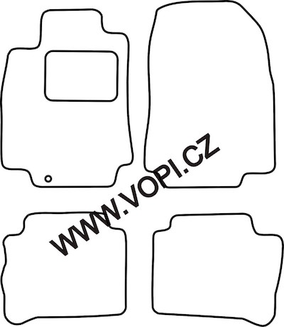 Autokoberce Nissan Tiida 2008 - 2012 Perfectfit (3255)